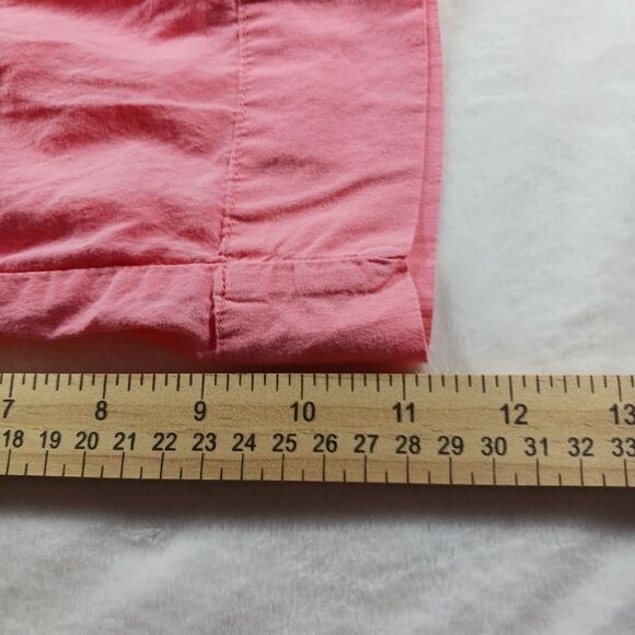 Woman Within 100%Cotton 3/4 Sleeve Embroidered  Button Down Shirt. Size 1X. Pink - Picture 10 of 11
